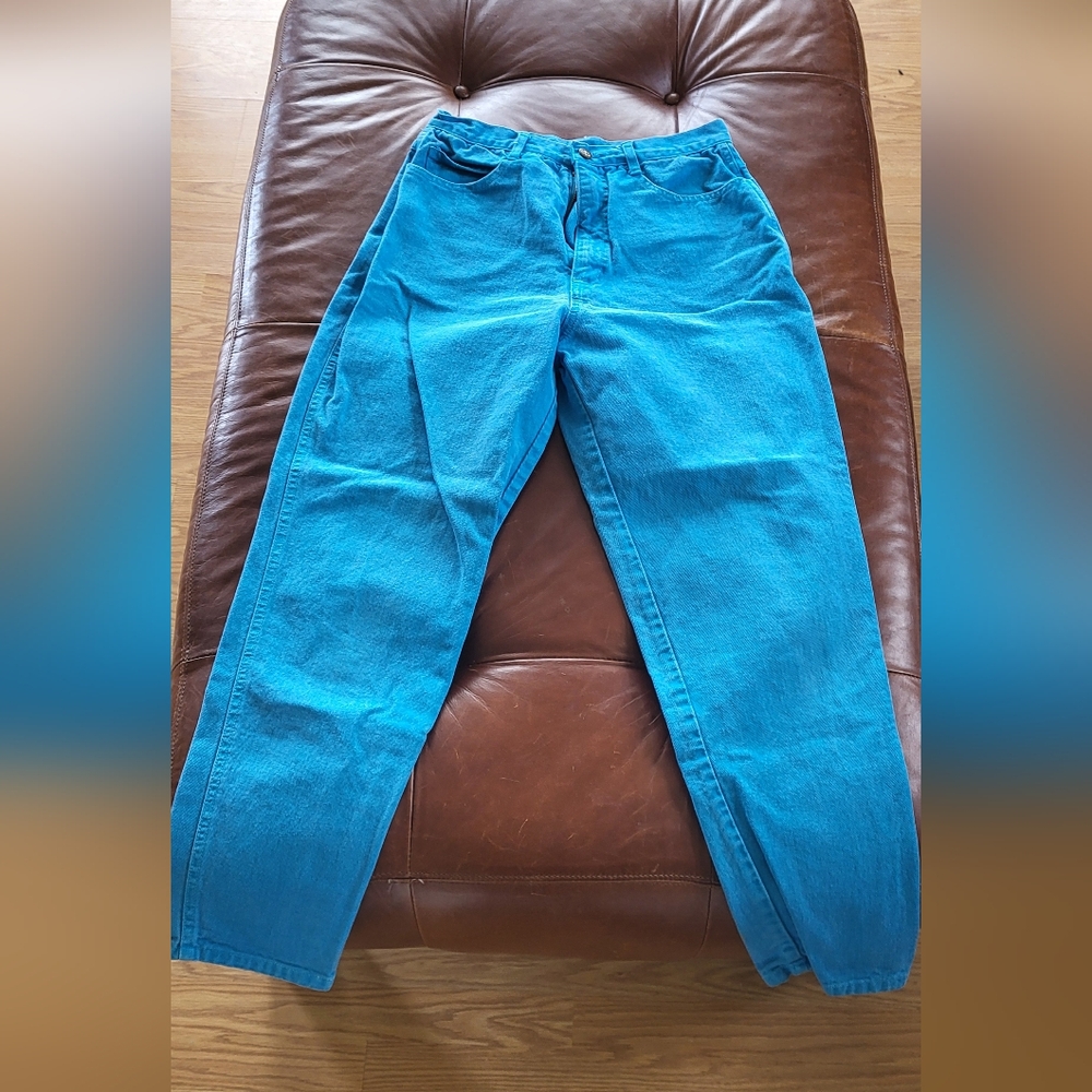 Blue high waisted Pants